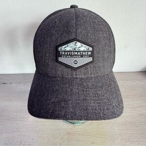 Travis Matthew Sawing Logs Cap Heather Black Woodland SnapBack One Size Flex Fit